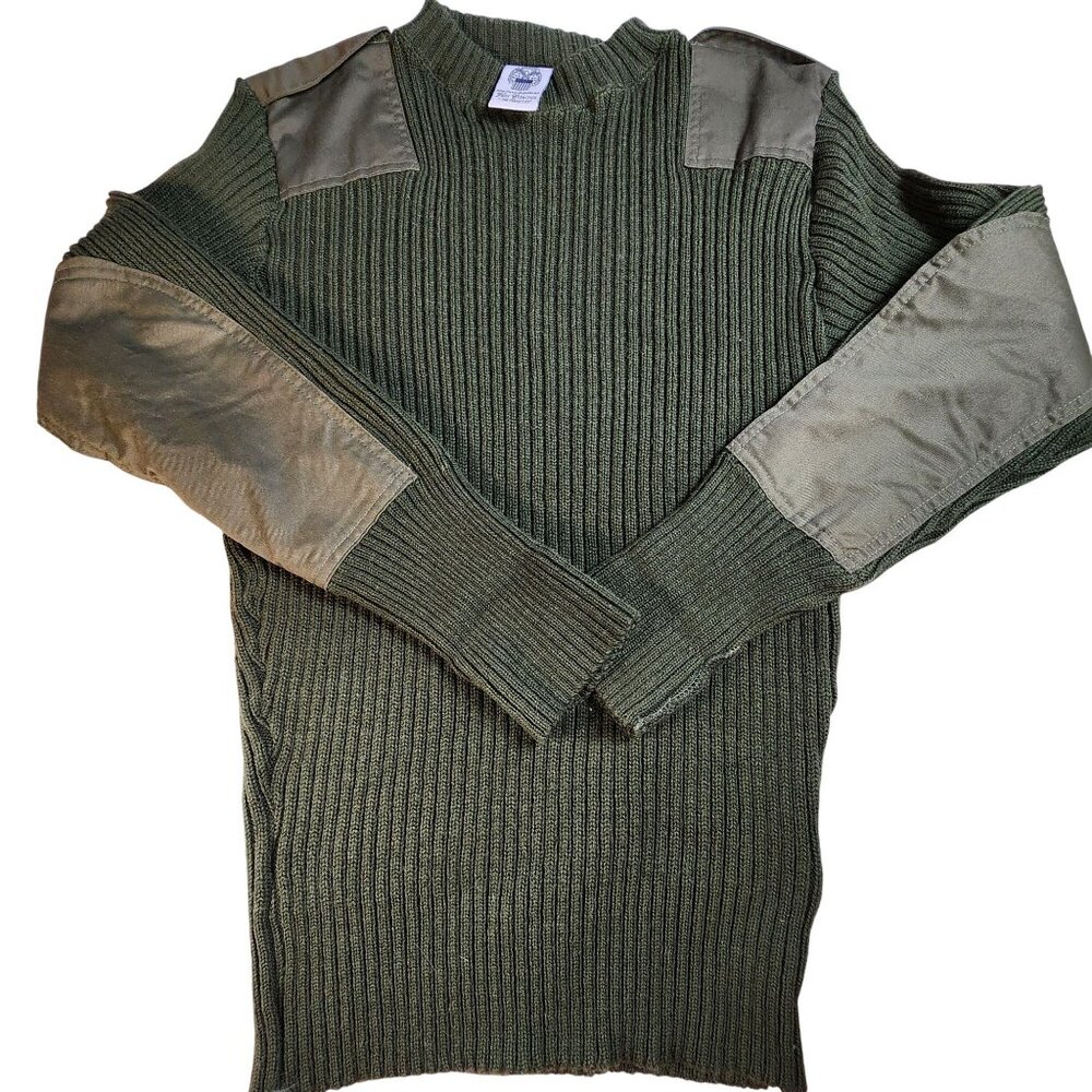 DSCP Military Pullover Sweater OD Green Wool, Men's 40